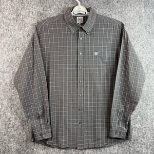 Cinch Mens Long Sleeve Button Down Shirt Large‎